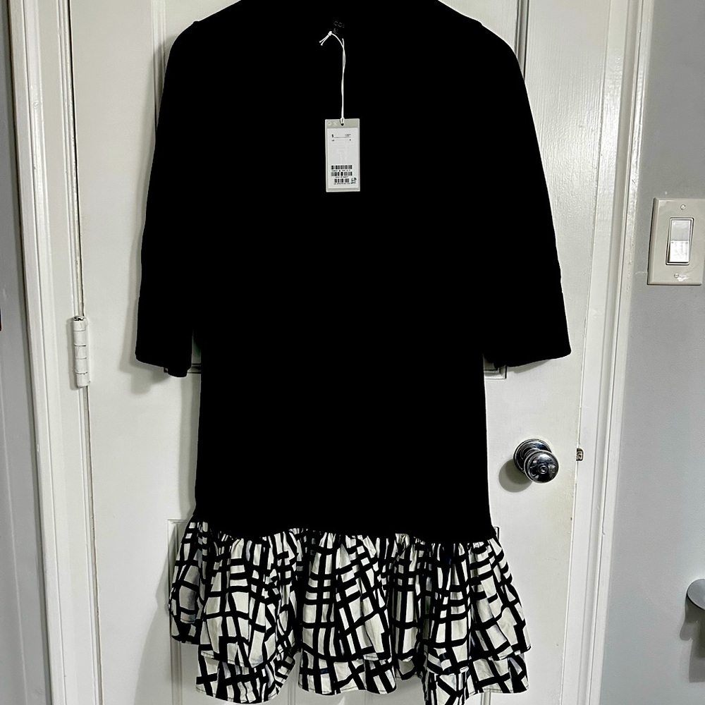 NWT COS dress with layered ruffle small